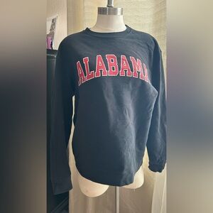 Alabama Crimson Tide Crewneck Sweatshirt Black Red White Size L Fan Apparel